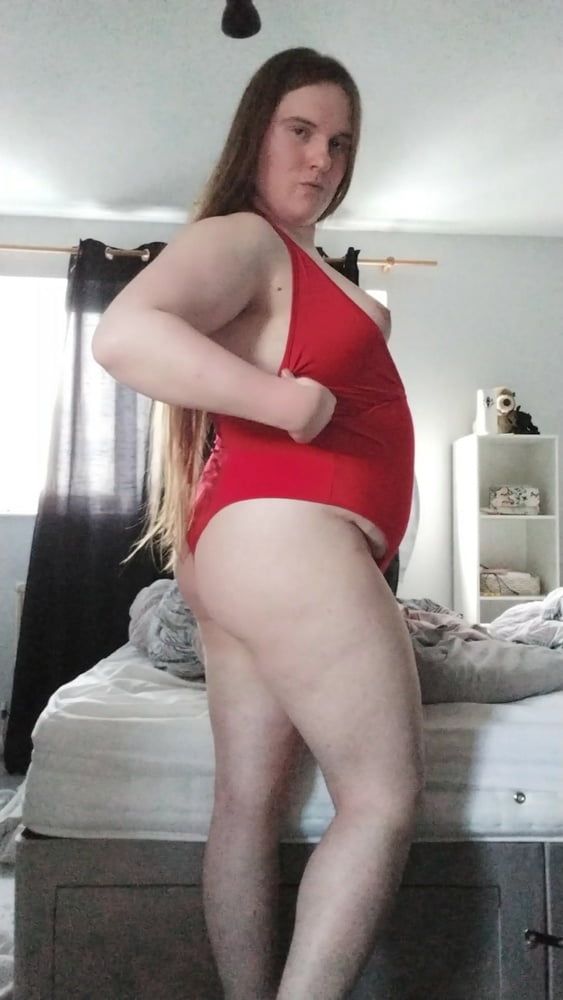 My enormous BBW curves in a sexy red singlet! #7