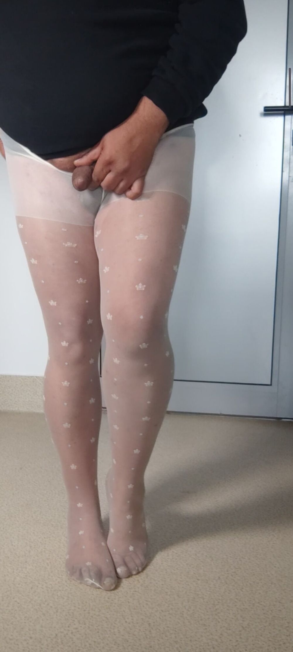 A sexy pair of white pantyhose #25