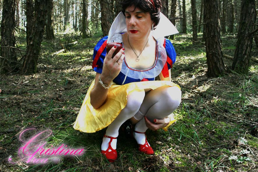 The sissy bitch Snow White, exposed in the enchantred forest #8