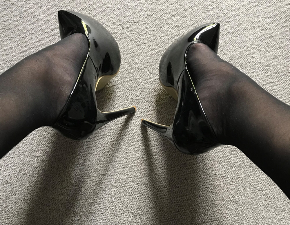 black tights &amp; heels close-up (2) #7