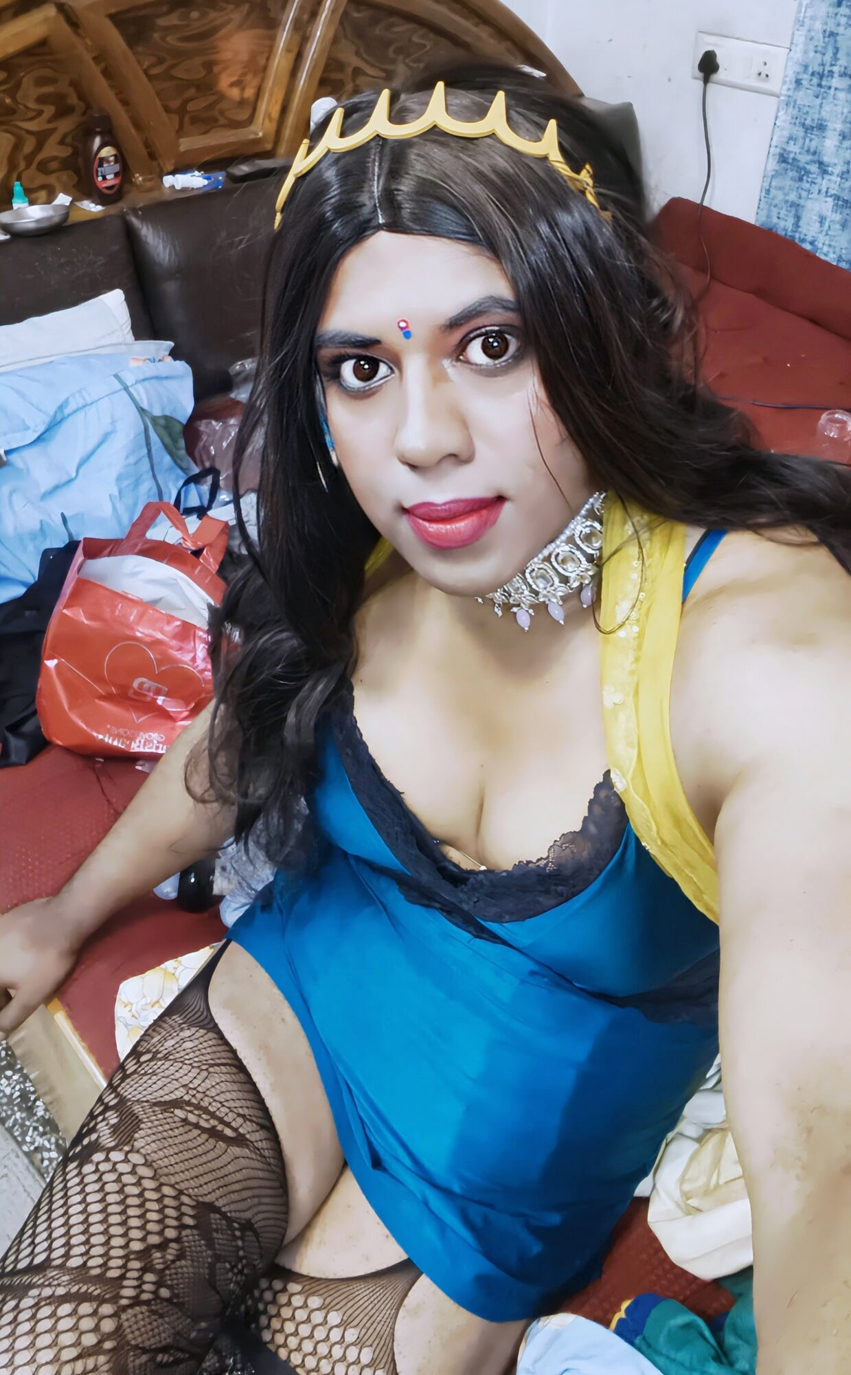 Verronika69 Sexy Desi Queen in Fishnets #2