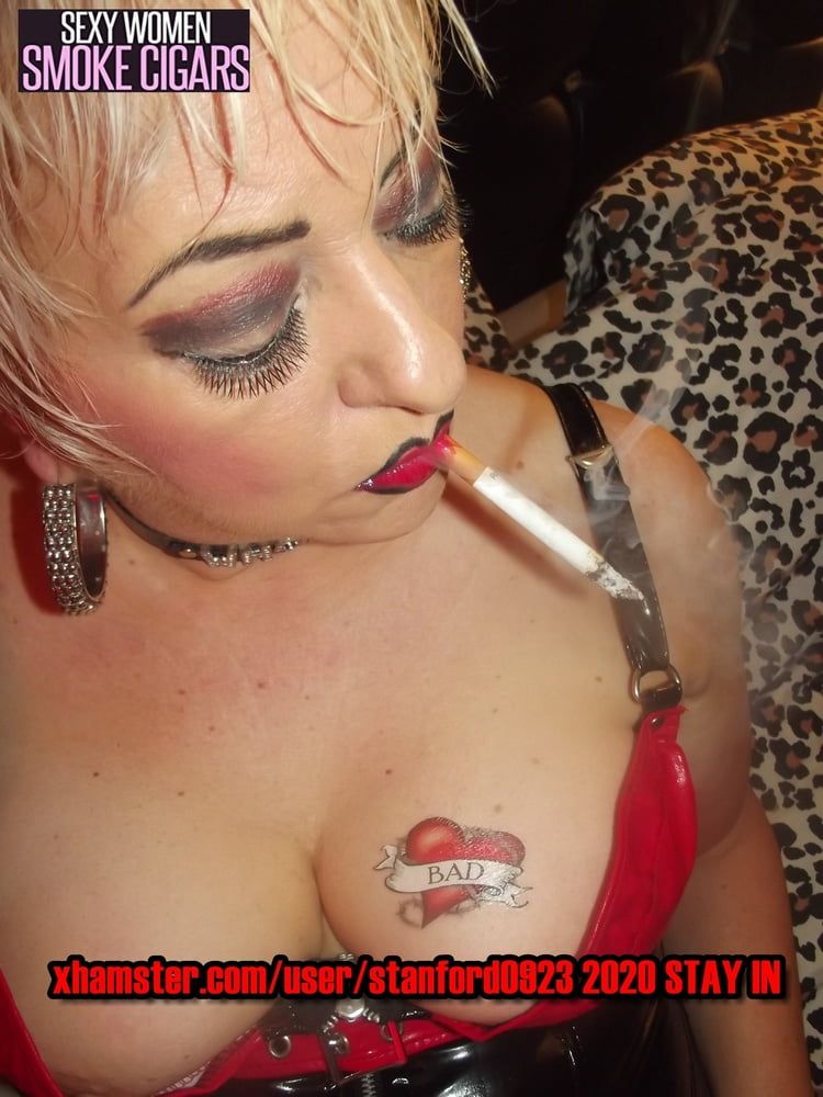 SEXY WOMEN SMOKE CIGARS  #56