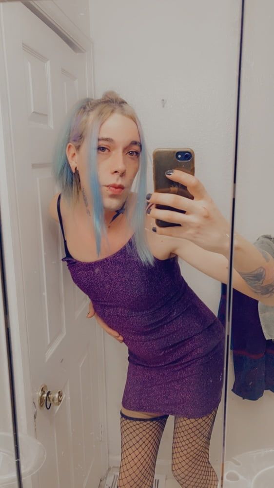Hot Purple Minidress Slut #14