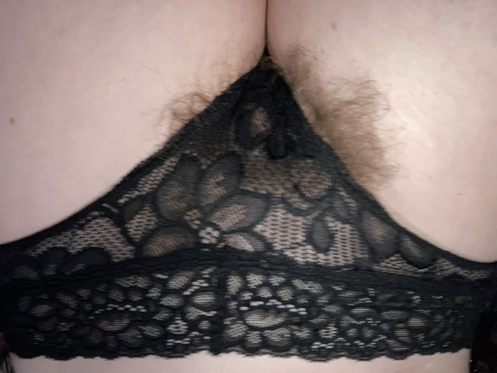 Lacy lingerie with whiskers  #5