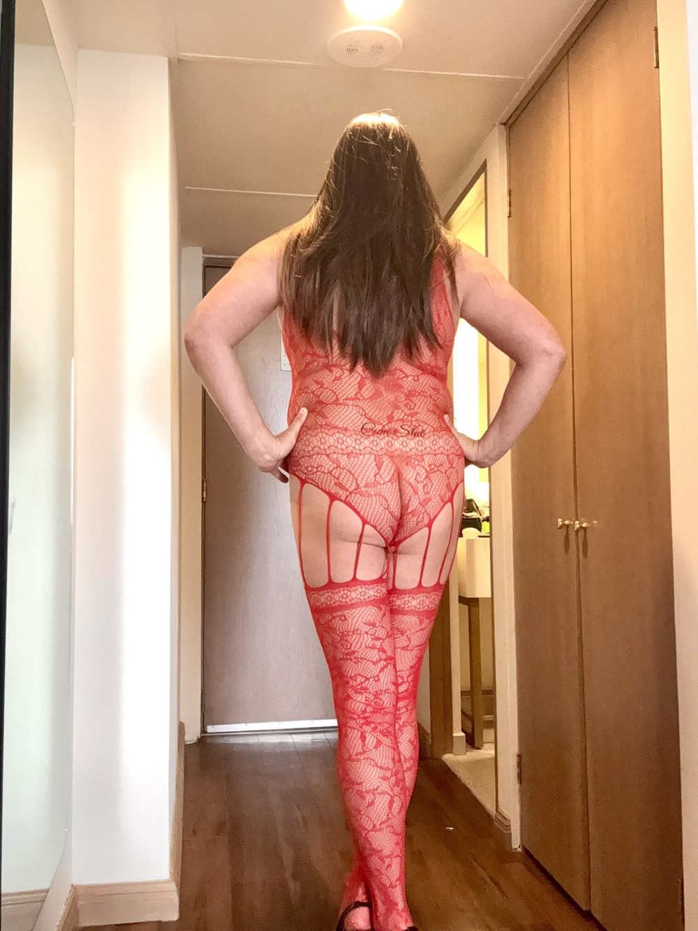 Tied up in Red body stocking  #7