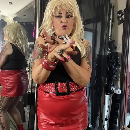 miss shirley a chain smoking slut         