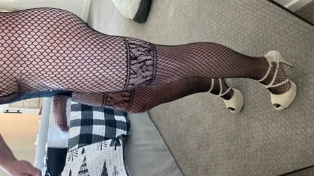 fishnet bodysuit penis pump pleasure         