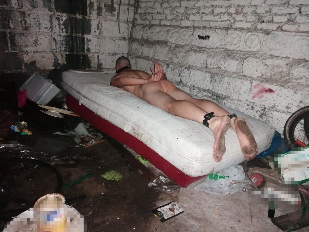 Gay slave tied nigh in Abandoned places  #13