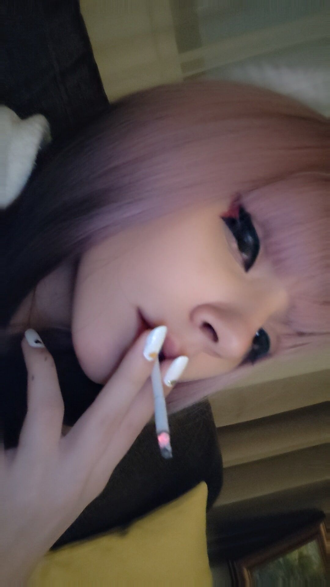 Anime Girl smoking #2