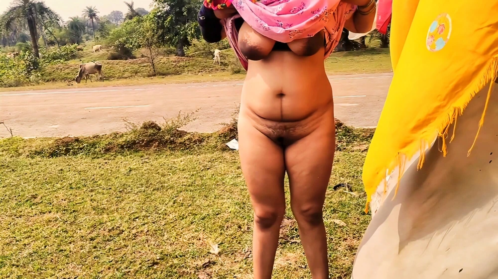 Indian mom fucked by stepson at field and cum inside, watch #28