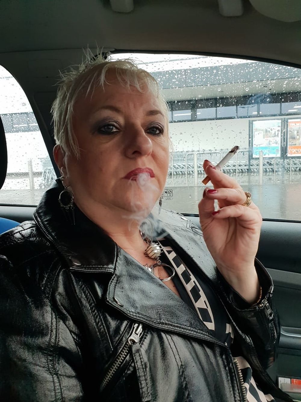 ME SMOKING IN PUNTERS CAR #2