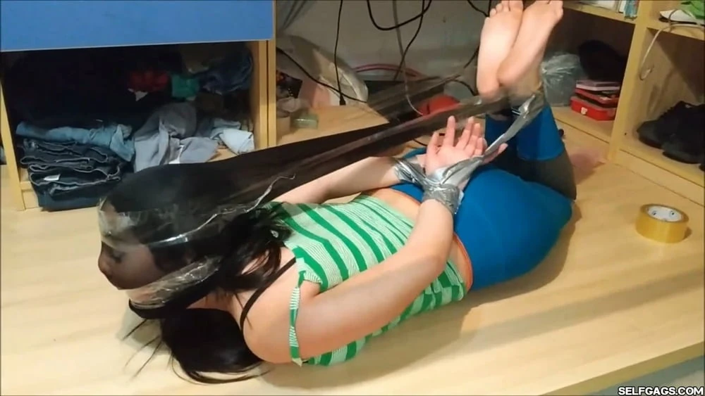 Strictly Hogtied Girl In Pantyhose Encasement #8