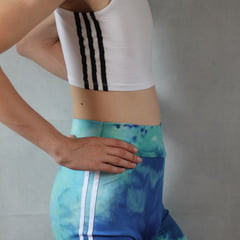 Blue Tie-Dye Shorts