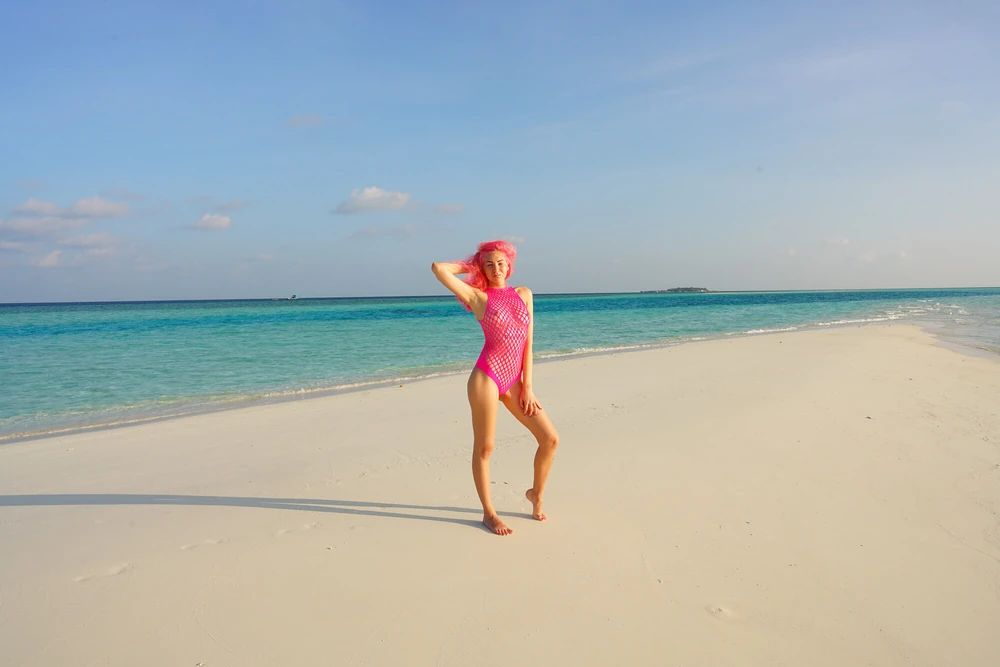 Vicky on the beach #6