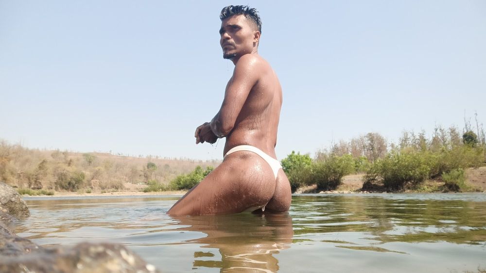 Sanju gamit on river advanture hot and sexy looking in man  #38