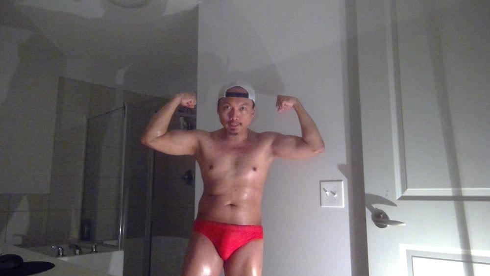Flexing In Red Speedos Again! #5