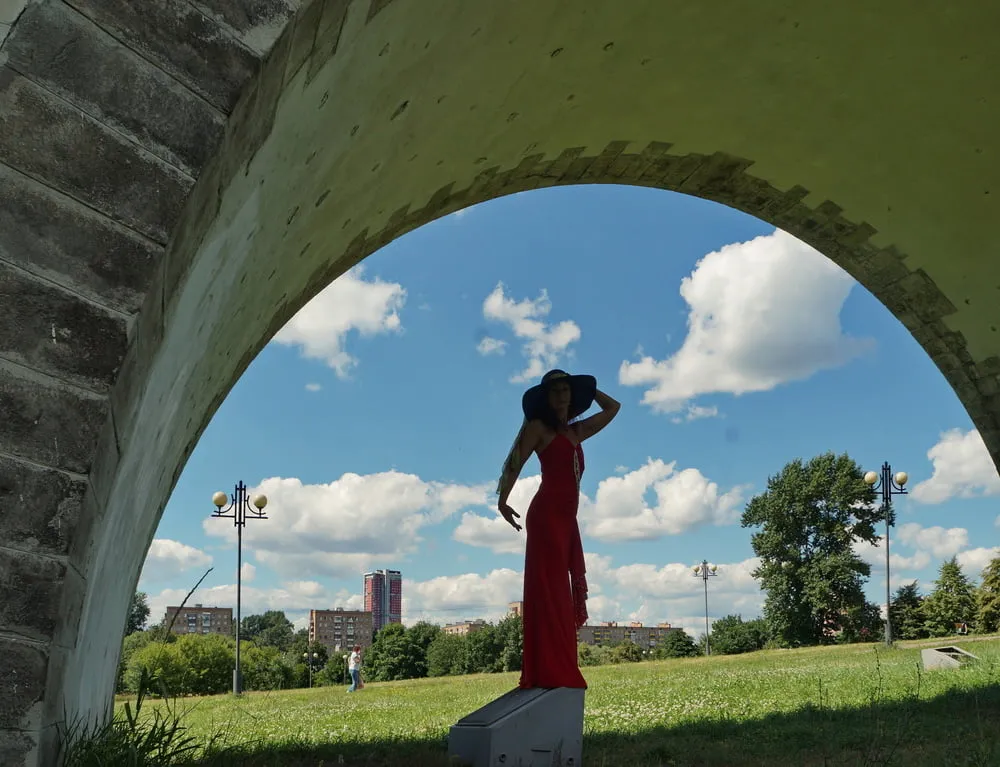 under the arch of the aqueduct #13