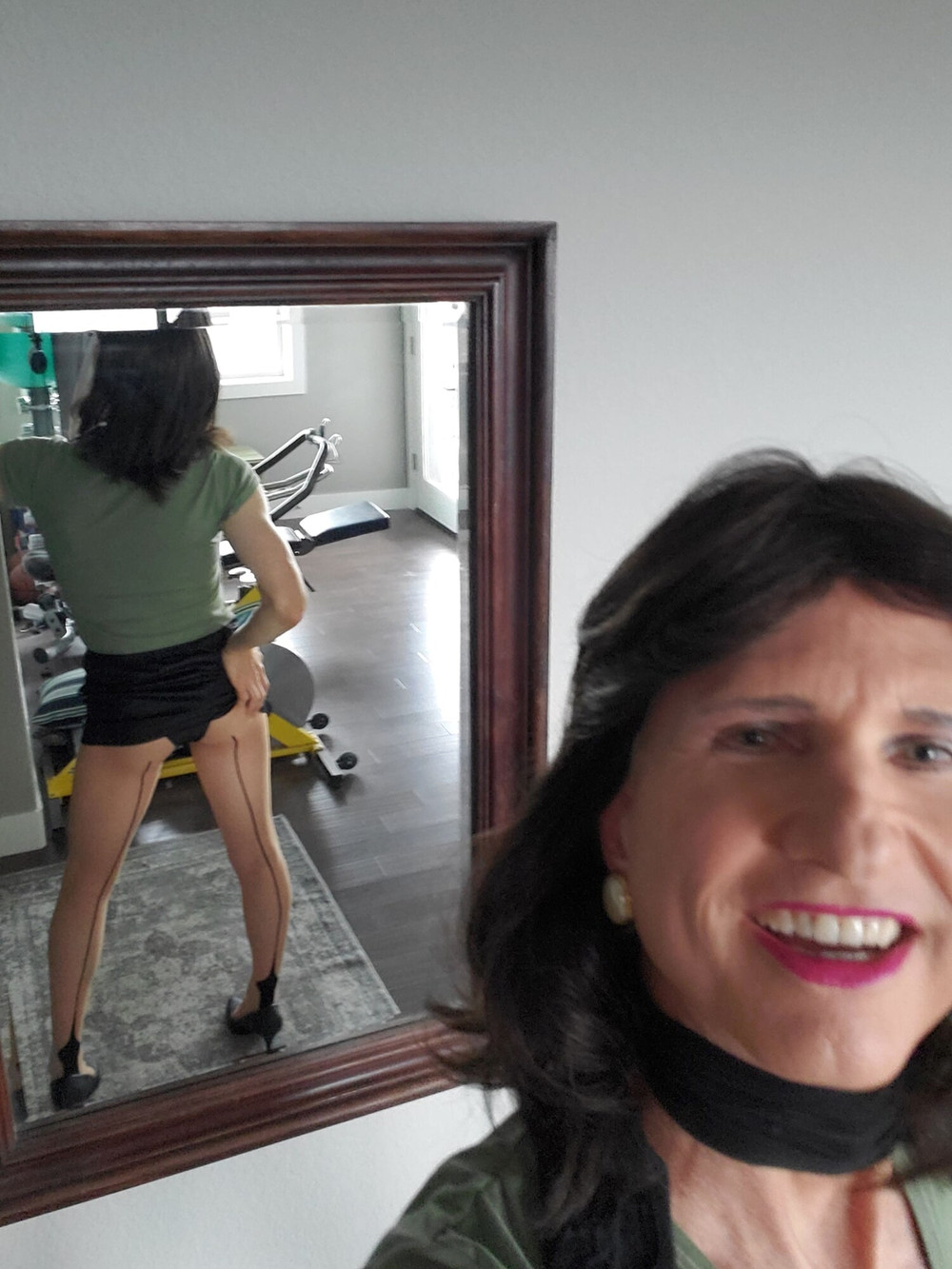 Black mini skirt #7