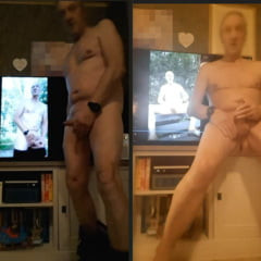 exhibitionist enjoying my own naked cruising and jerking