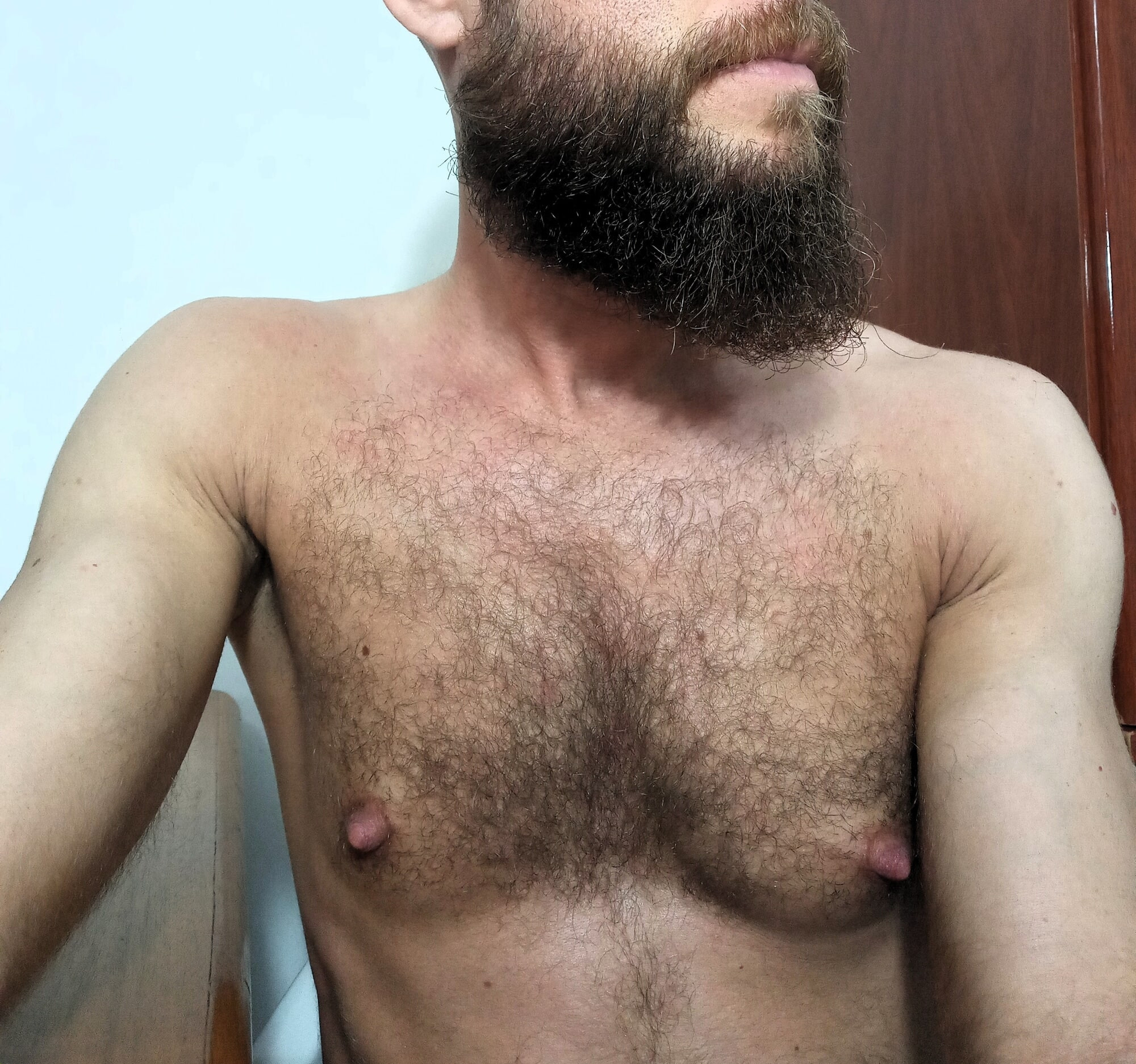 Beard, Hairy Chest and Big Nipples #14