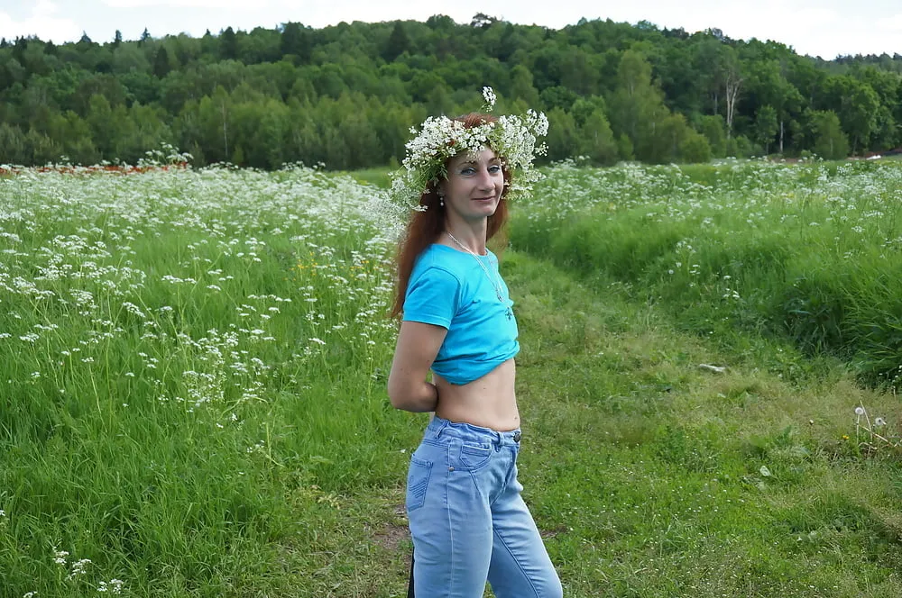 My Wife in White Flowers (near Moscow) #14