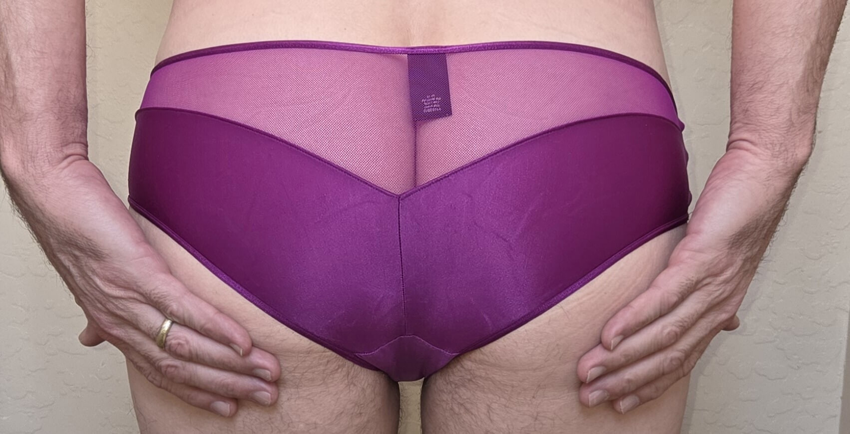 Wifey's panties when she's in the room next door!
