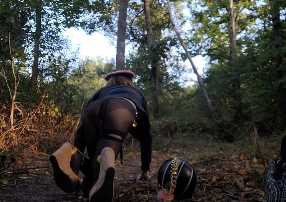 ExhiB🚗P U B L I C en Pute sur un Parking en Foret #14