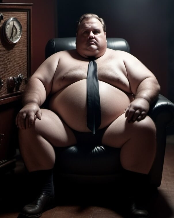 Fat sexy men in lingerie.