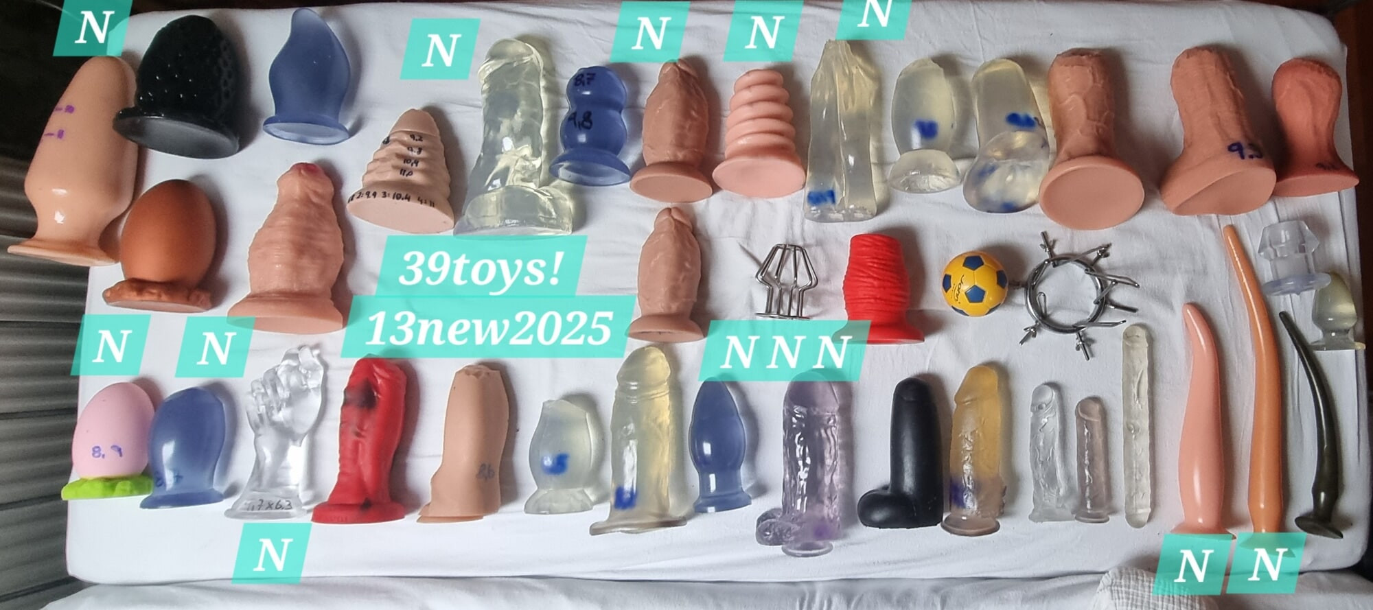 My 39! Toys 2025. 13 New extreme fat dildos