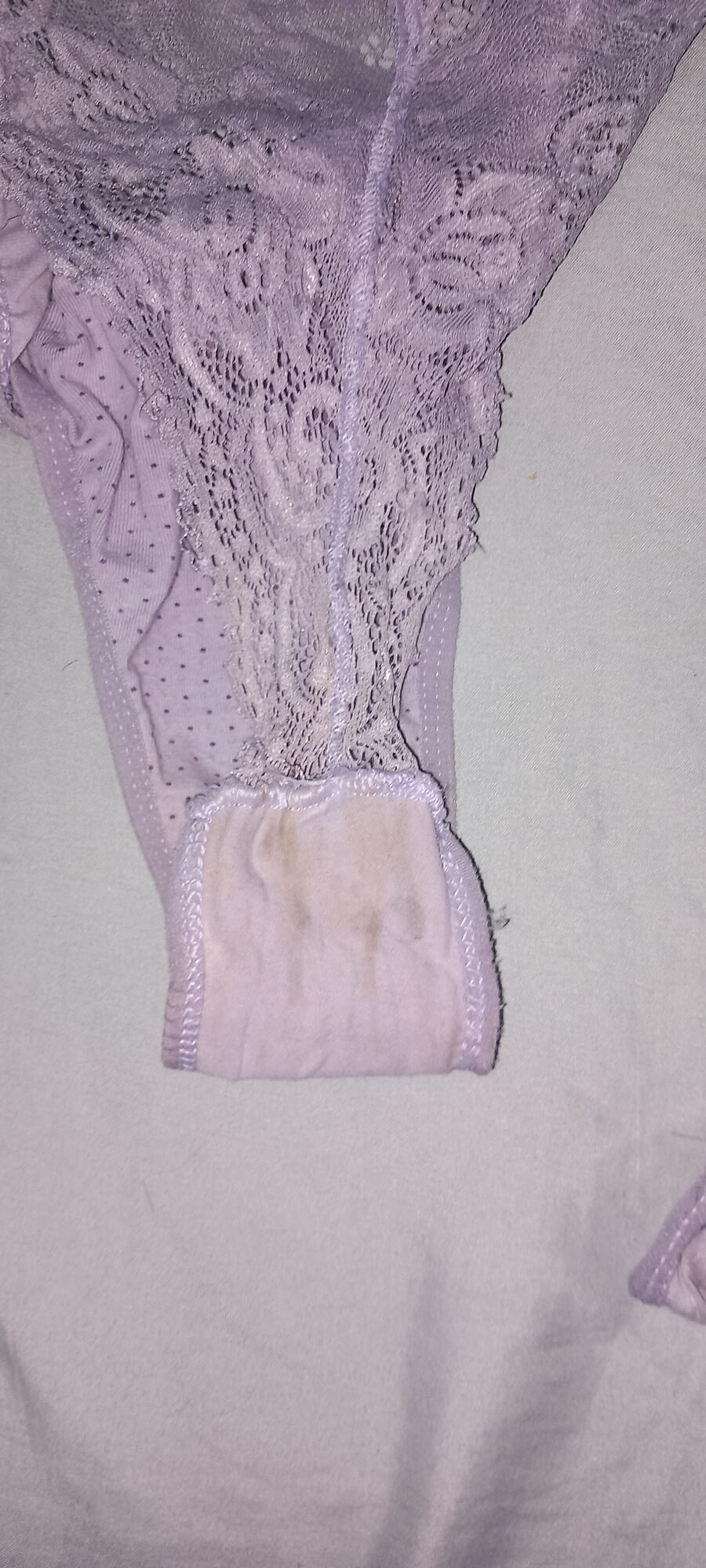 My wife made me sniff and lick her dirty panties. #6