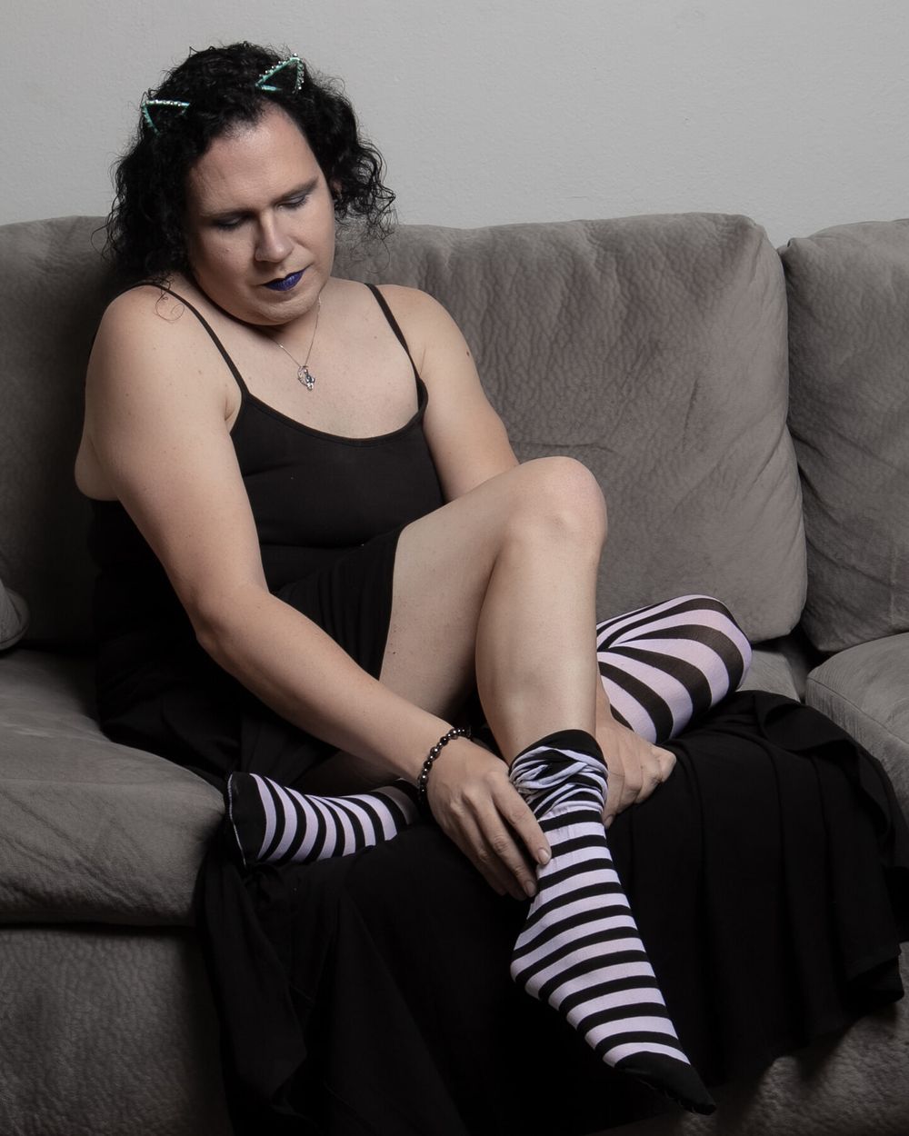 Goth Foot Tease #18