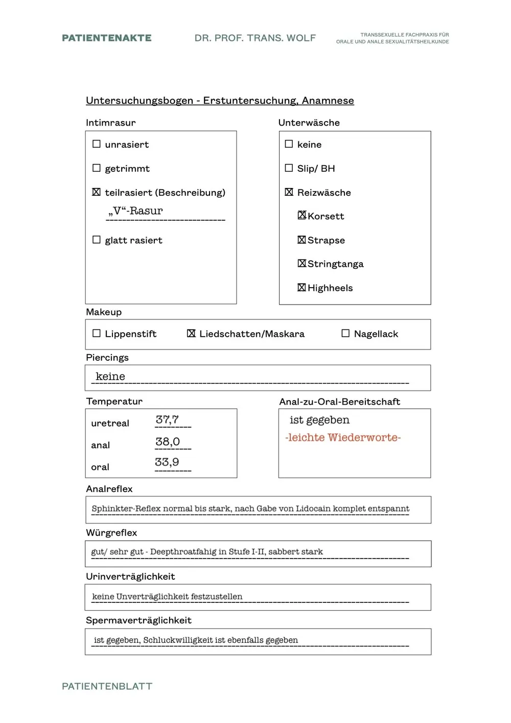 Saujas digital Patient File (Dr. Wolf) #3