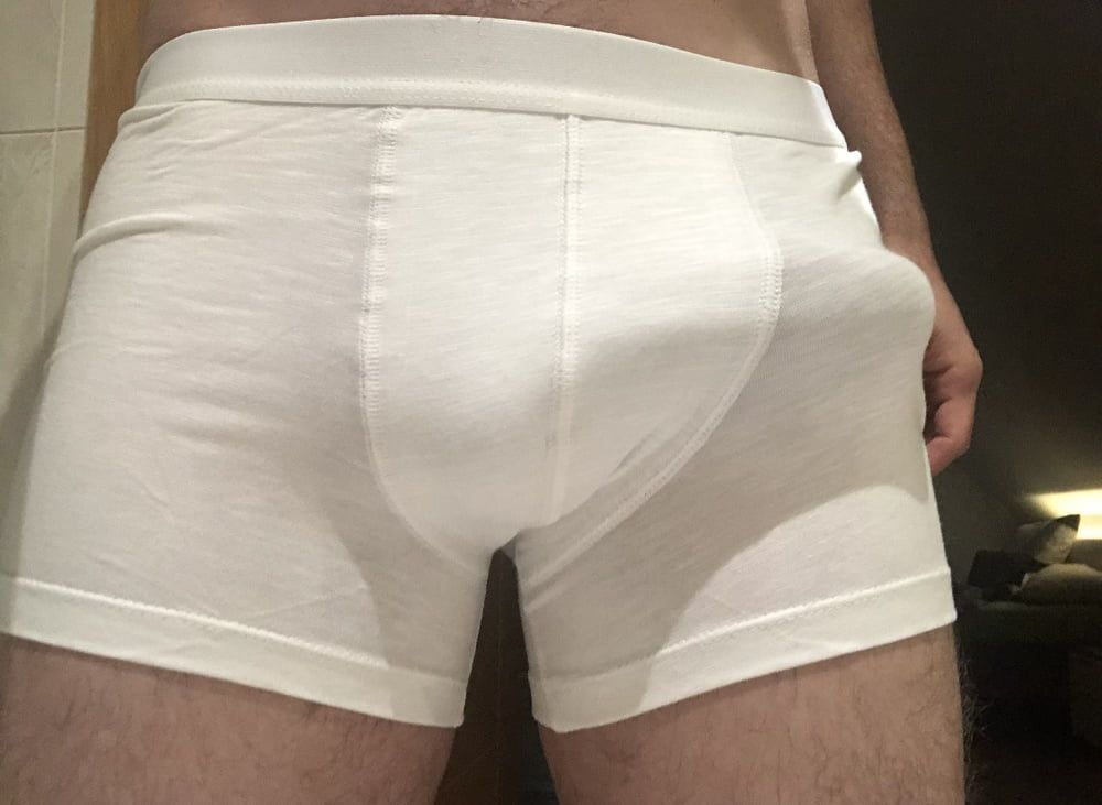 White under and huge bulge 