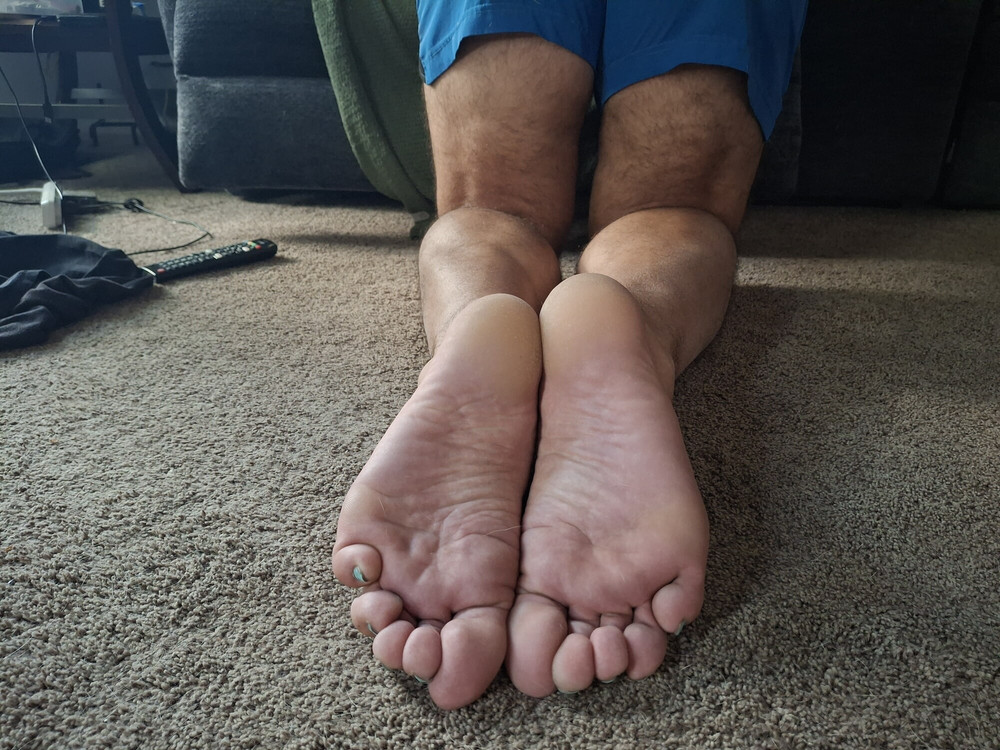 Showing off my big ass and soles #13
