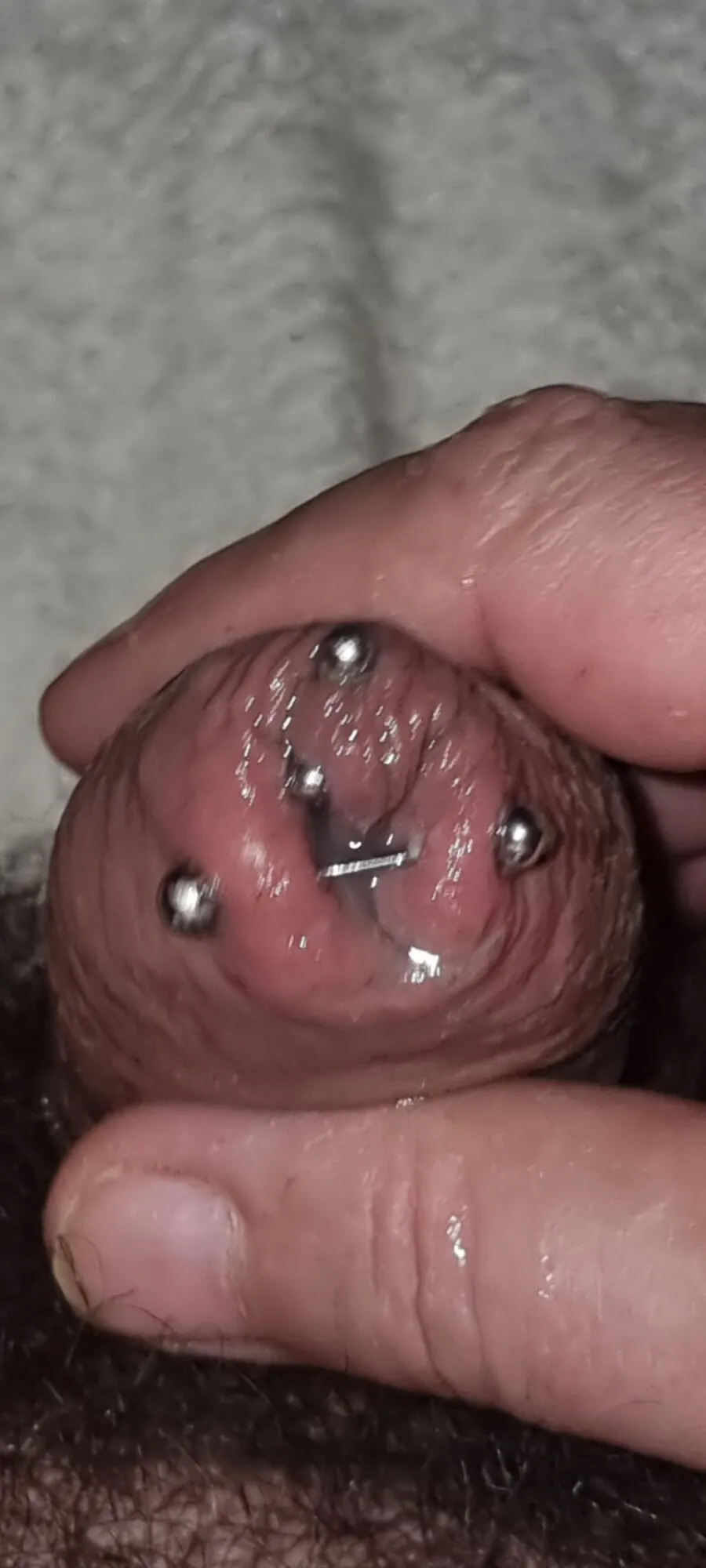 CUM COCK PIERCED