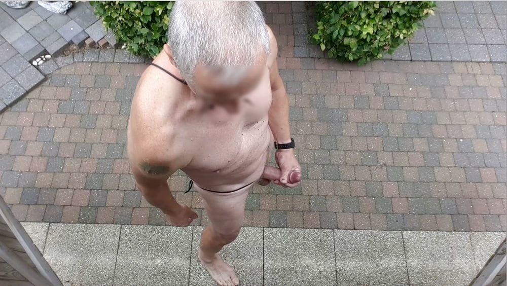 public outdoor exhibitionist bondage jerking show #6