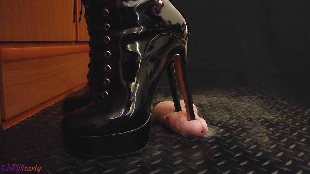 High Heels Bootjob CBT Ballbusting Cock Crush Trample #5