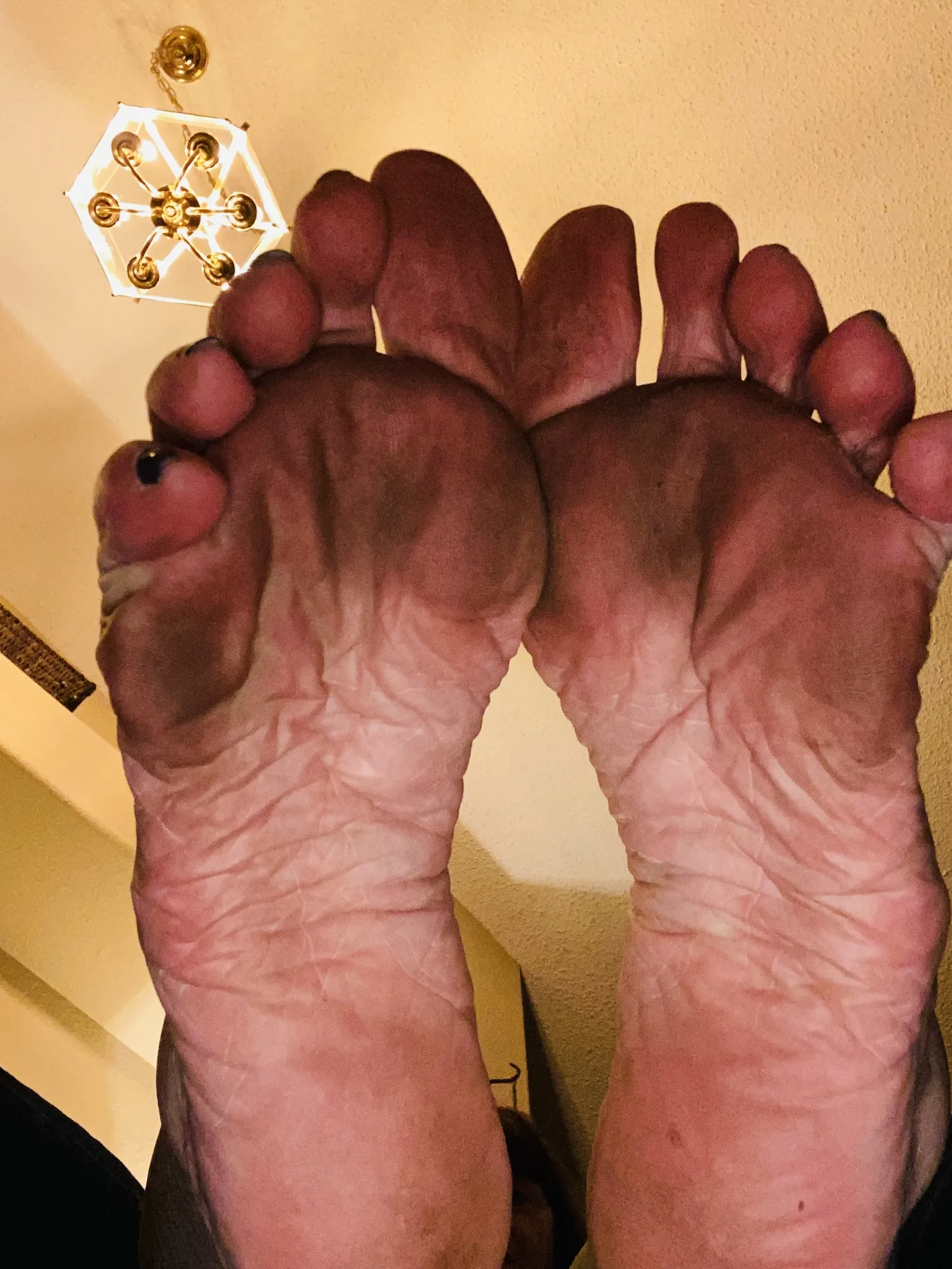 Closeups Dirty Clean Soles and Toes