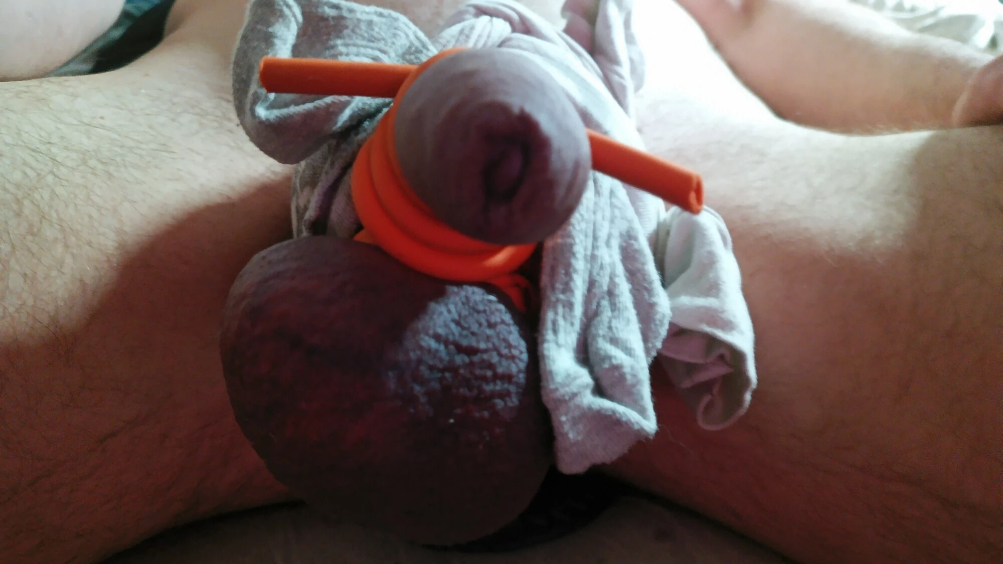 Anal dildo and home prostate exploration 