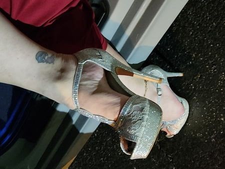 Heels on a night out