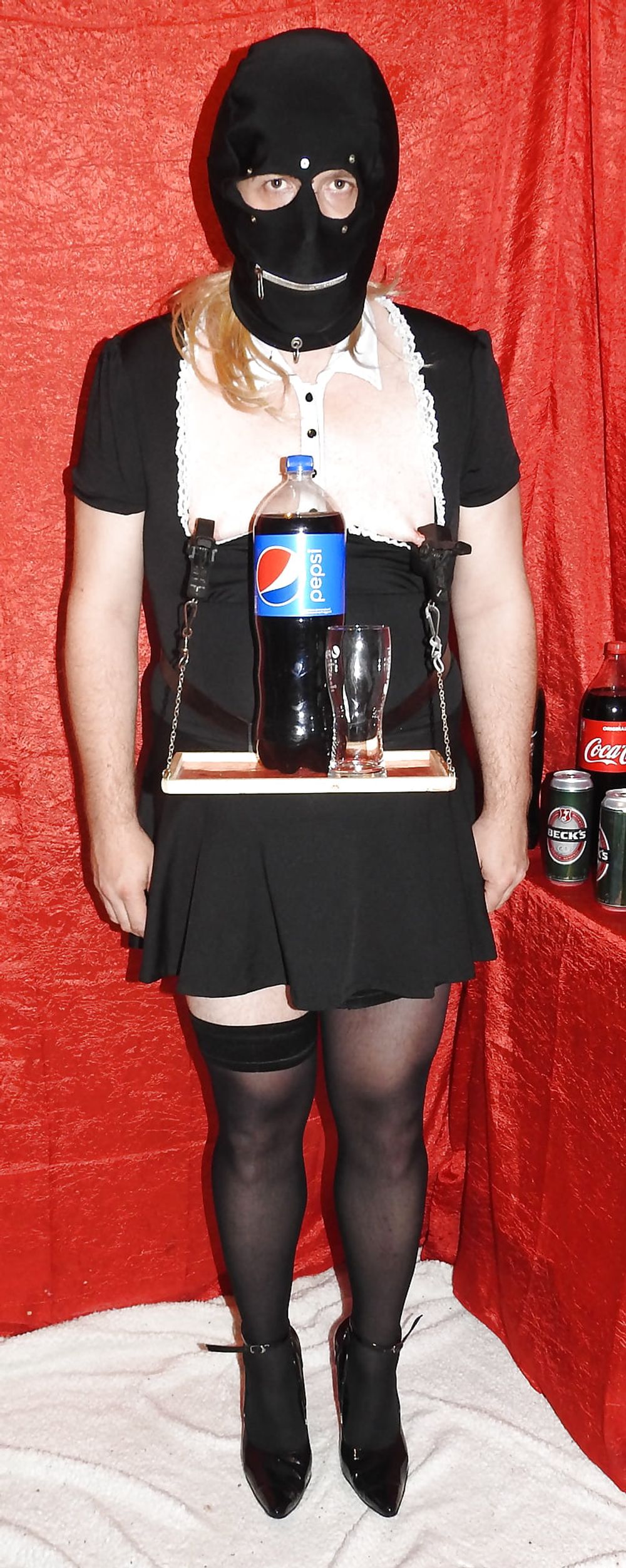 Sissy Maid Served Soft Drink #4