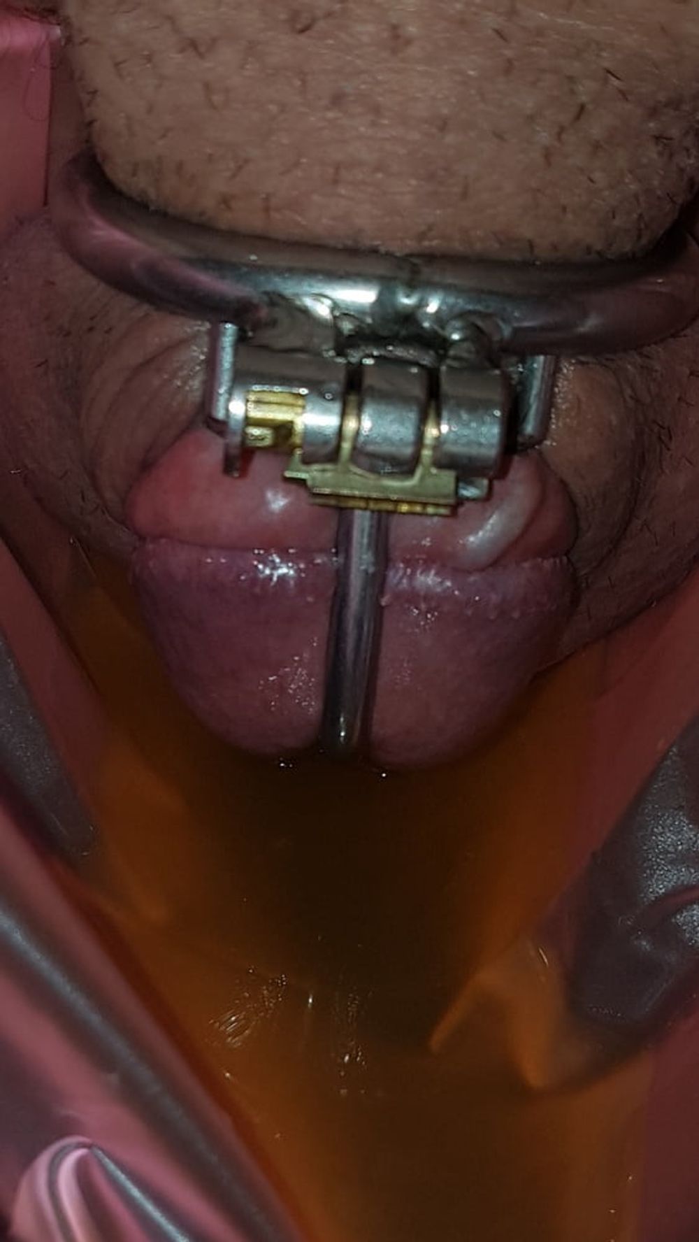 Piss in rubber panties #2