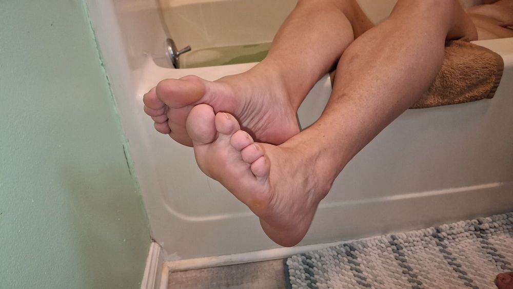 Showing off her soles and toes #11