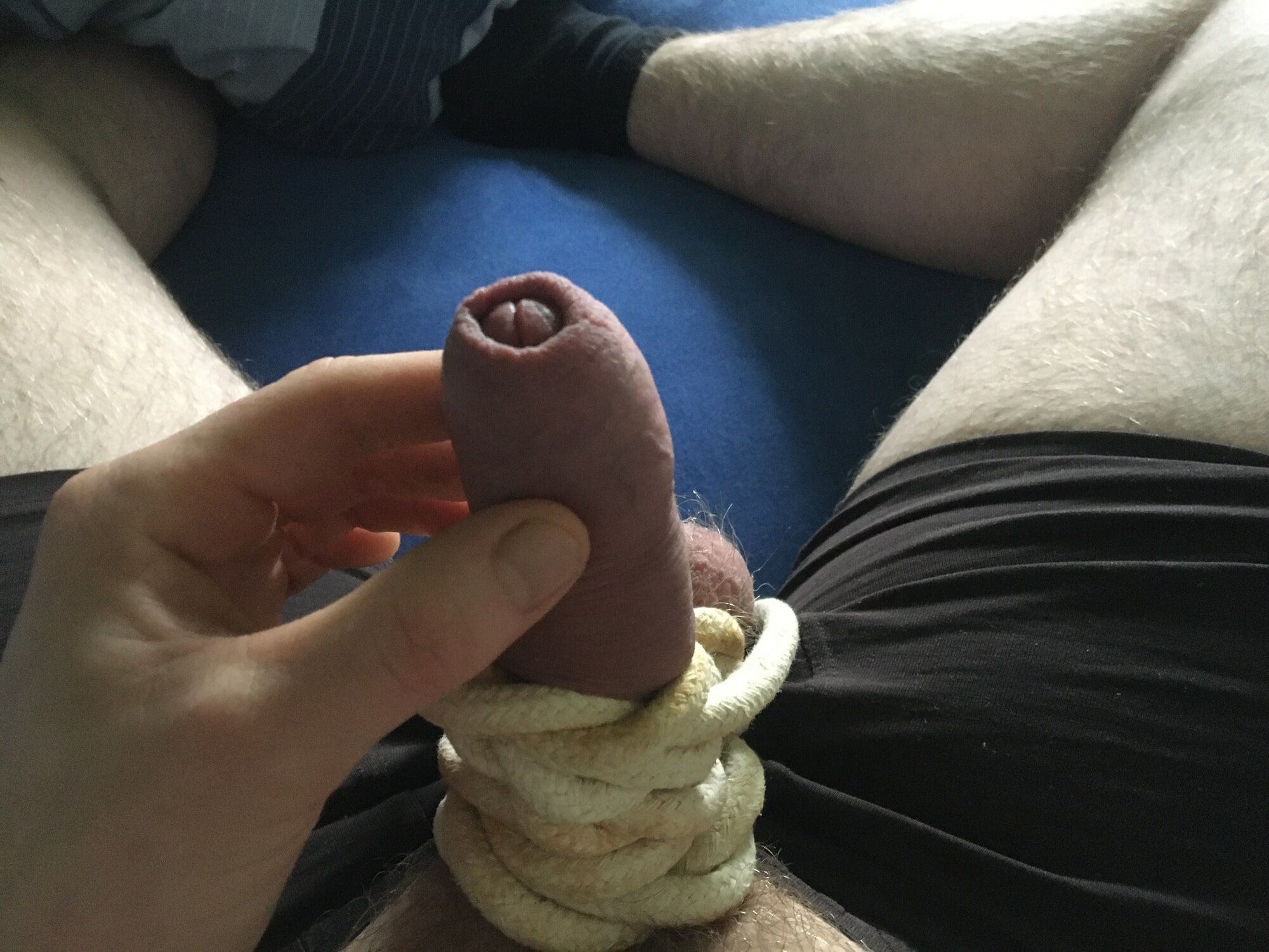 Hairy Cock And Ball Bondage With Rope #40