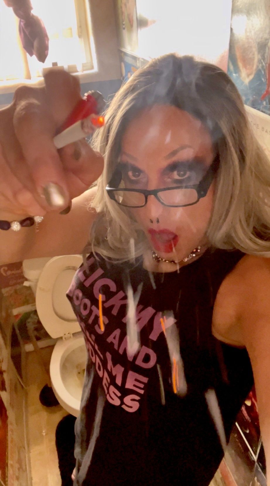 Trans Goddess Smoking Fetish #41