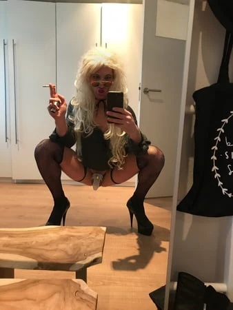 sissy bimbo whore in chastity         