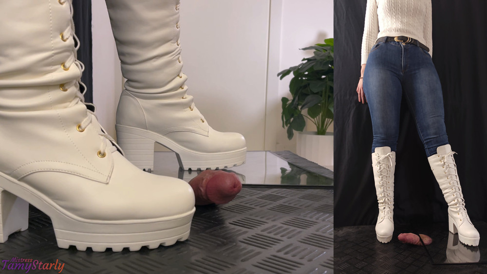 Heavy Crushing or Painful Bootjob? #6