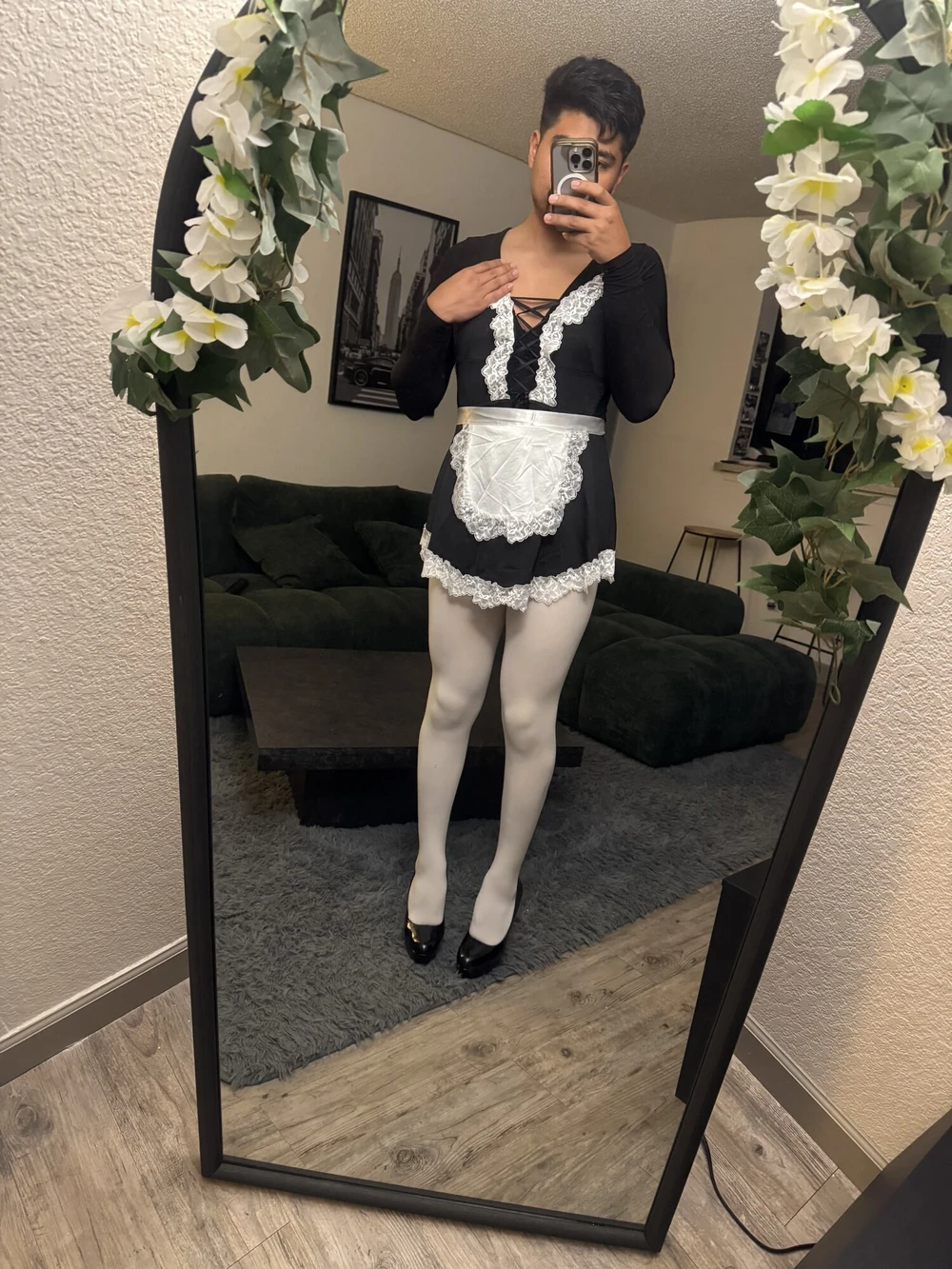 Maid Crossdresser in high heels  #2