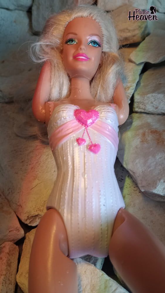 Barbie sunbathes after swimming in the ocean #2