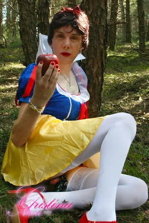 the sissy bitch snow white exposed in the enchantred forest         